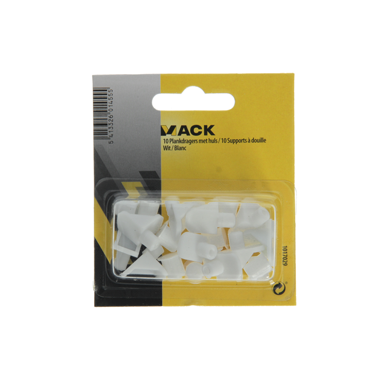 Load image into Gallery viewer, Mack 1017029 - 10 plankdragers met huls wit | 5 stuks