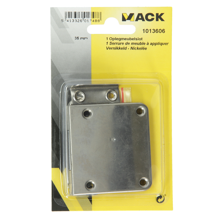 Load image into Gallery viewer, Mack 1013606 - 1 oplegmeubelslot vernikkeld 35mm | 5 stuks