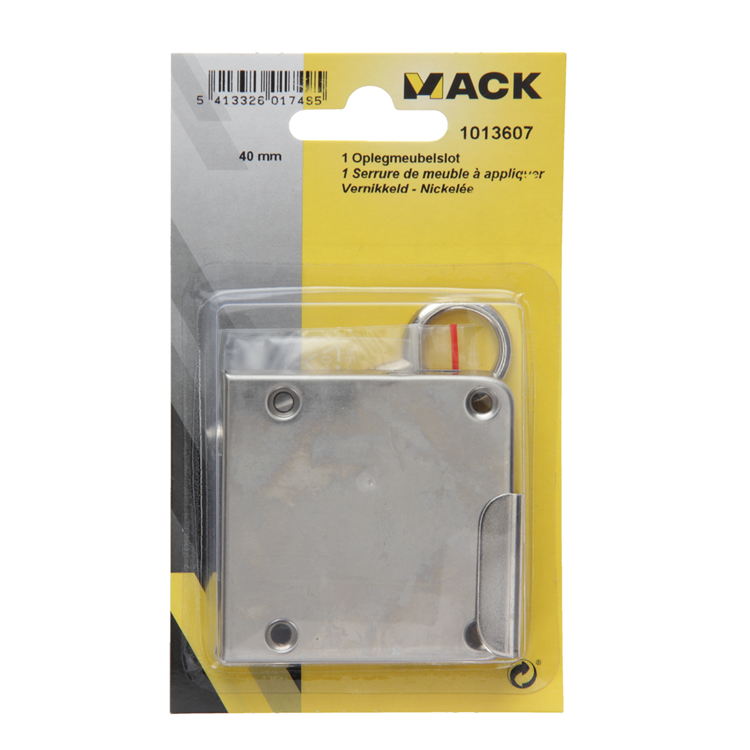 Load image into Gallery viewer, Mack 1013607 - 1 oplegmeubelslot vernikkeld 40mm | 5 stuks