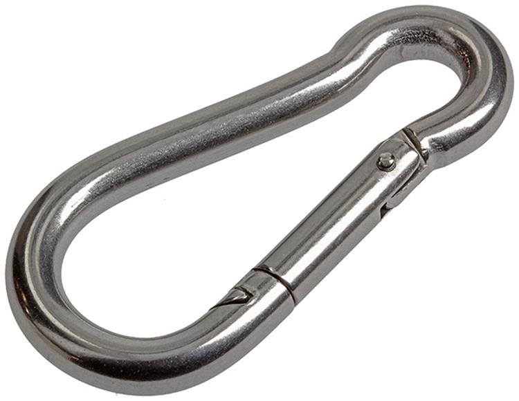 Load image into Gallery viewer, Mack 1008440 - 1 karabijnhaak + veer 8 x 80mm inox | 10 stuks