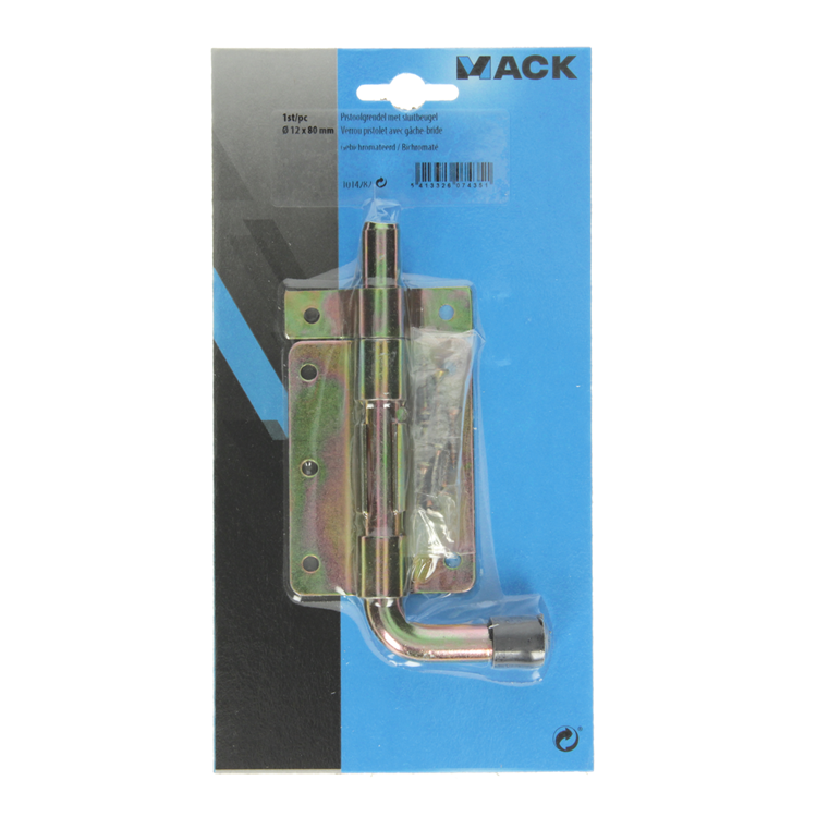 Load image into Gallery viewer, Mack 1014282 - pistoolgrendel met sluitbeugel, bichroma ø12mm | 5 stuks