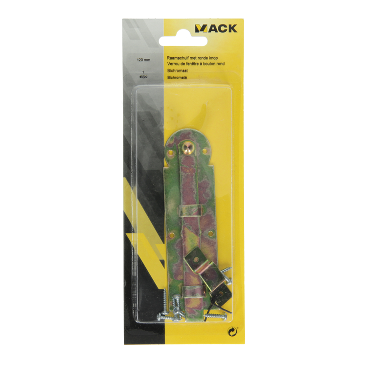 Load image into Gallery viewer, Mack 1014266 - raamschuif met ronde knop, bichromaat a 120 - b 40 mm | 5 stuks