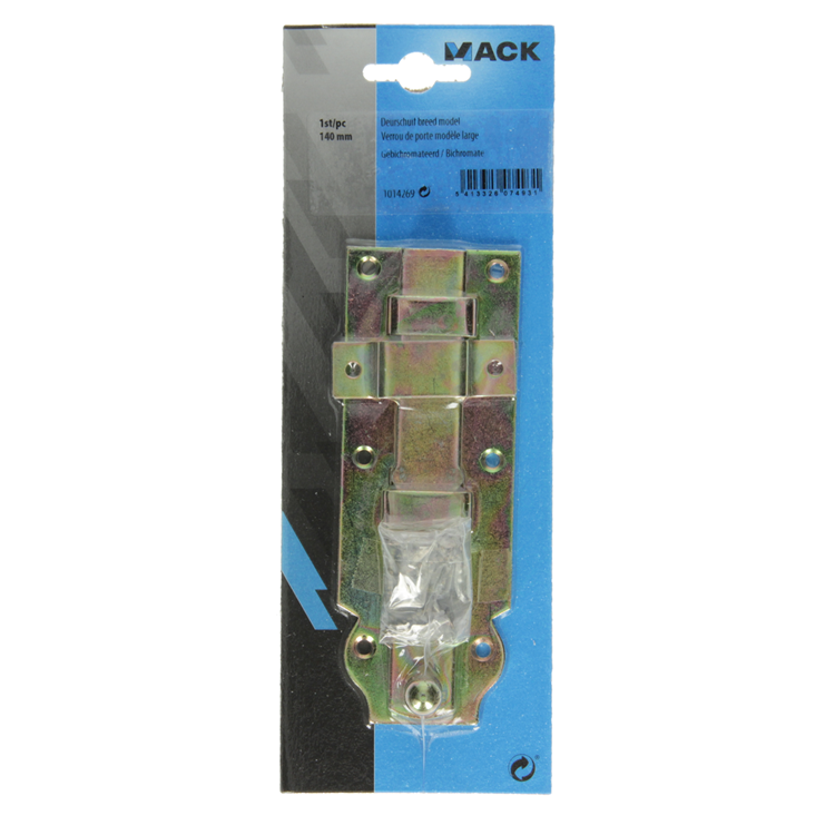 Load image into Gallery viewer, Mack 1014281 - veiligheidsschuif voor hangslot, bichromaat 100mm | 5 stuks