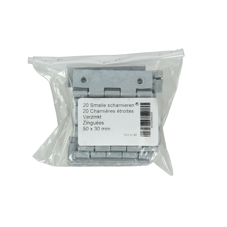 Load image into Gallery viewer, Mack 1013738 - 20 smalle scharnieren verzinkth 50 x b 30mm | 5 stuks