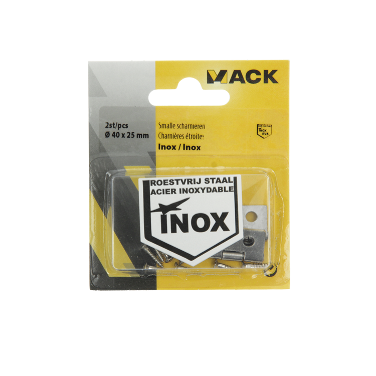 Load image into Gallery viewer, Mack 1013709 - 2 smalle scharnieren inox h 40 x b 25 mm | 5 stuks