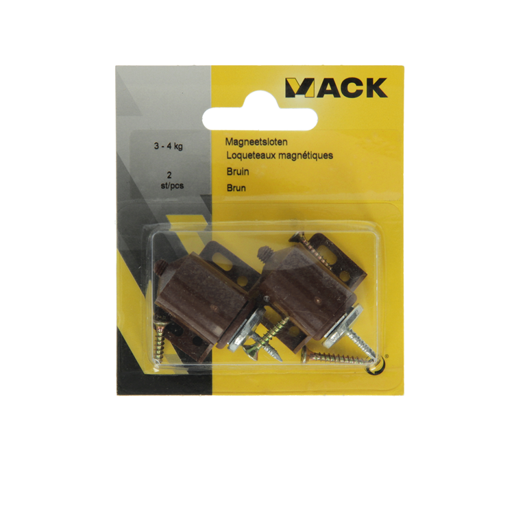Load image into Gallery viewer, Mack 1013835 - 2 magneetsloten bruin 3 - 4 kg | 5 stuks