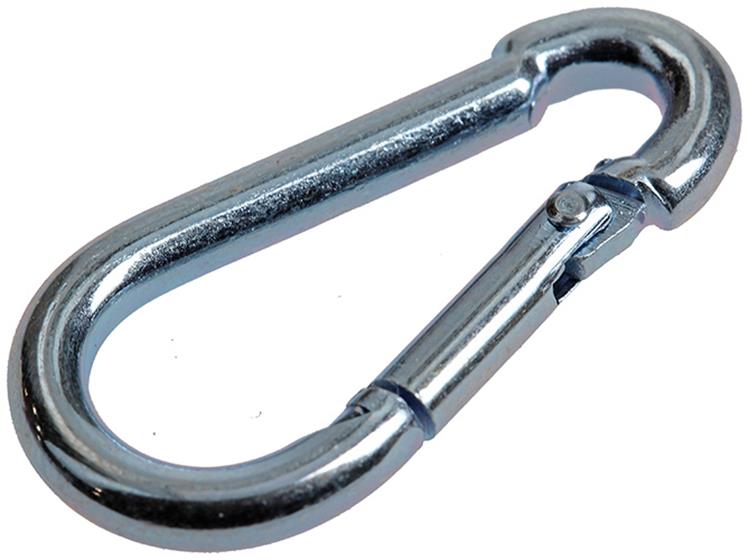 Load image into Gallery viewer, Mack 1008444 - 1 karabijnhaak + veer 4 x 40mm verzinkt | 10 stuks