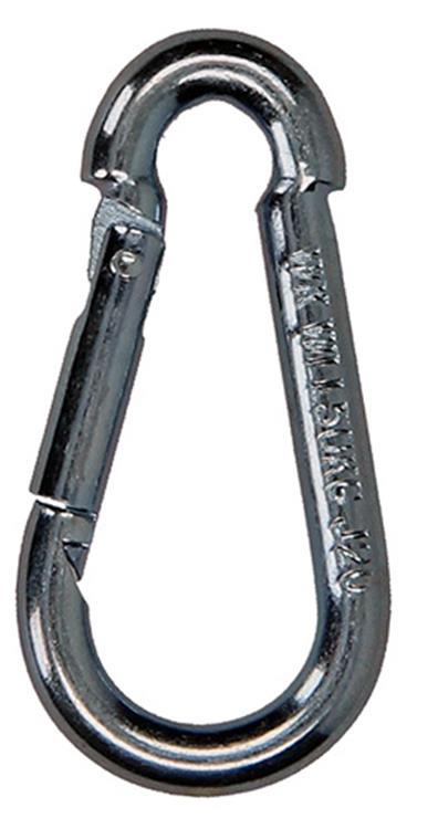 Load image into Gallery viewer, Mack 1008444 - 1 karabijnhaak + veer 4 x 40mm verzinkt | 10 stuks