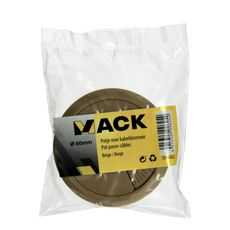 Load image into Gallery viewer, Mack 1014502 - 1 potje voor kabeldoorvoer bruin ø 60 mm | 10 stuks