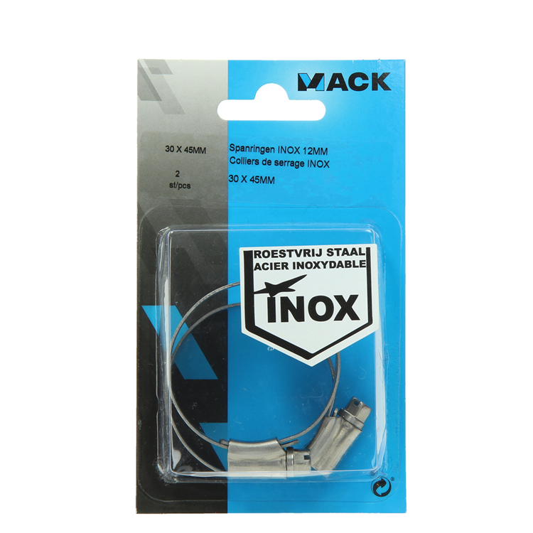 Load image into Gallery viewer, Mack 1011664 - slangklem inox 30-45mm 2st | 12 stuks
