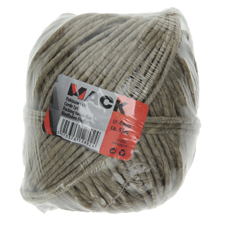 Load image into Gallery viewer, Mack 1014948 - paktouw vlas bobijn 4mm 55m | 5 stuks