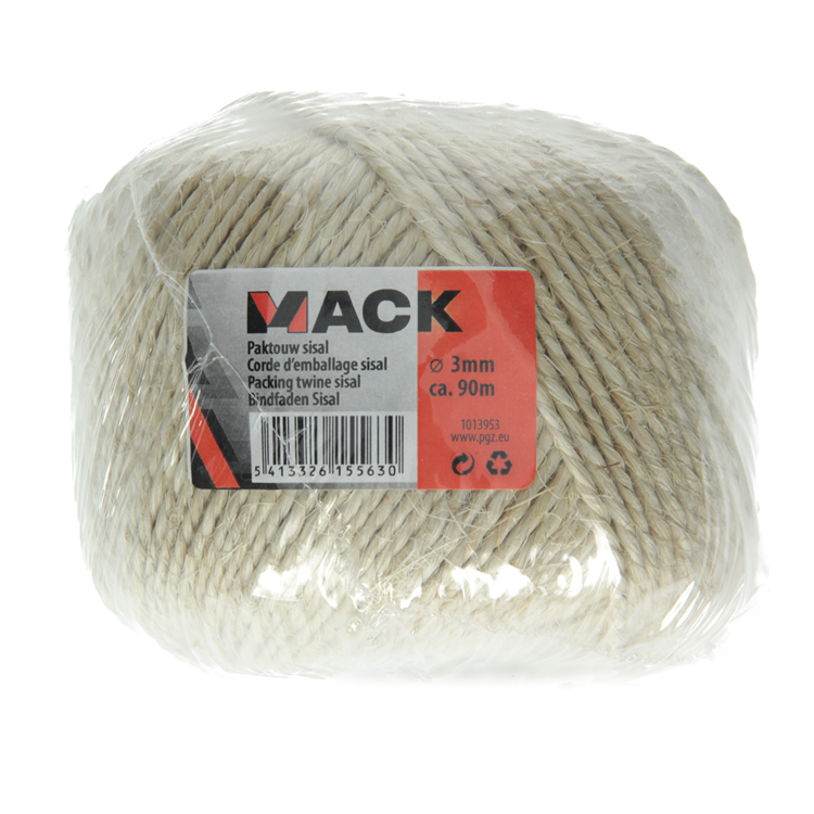 Load image into Gallery viewer, Mack 1013953 - paktouw sisal bobijn 3mm ca 90m | 5 stuks