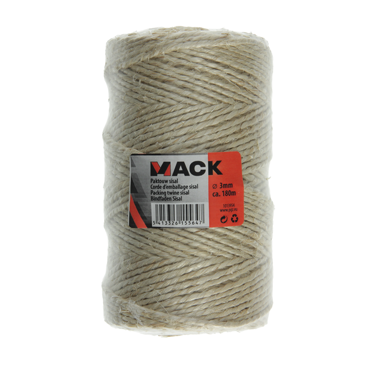 Load image into Gallery viewer, Mack 1013954 - paktouw sisal bobijn 3mm ca 180m | 10 stuks