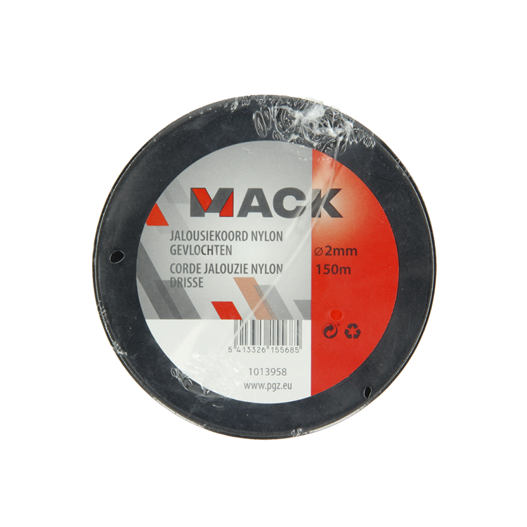 Load image into Gallery viewer, Mack 1013958 - jaloeziekoord nylon wit bobijn2mm 150m | 5 stuks