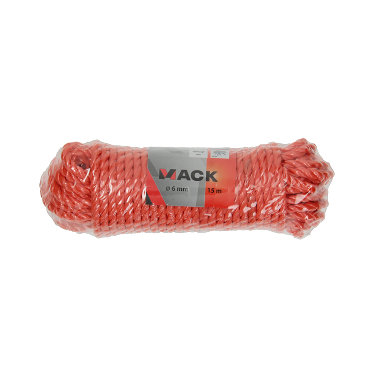 Load image into Gallery viewer, Mack 1013964 - pp gedraaid oranje streng 6mm 15m | 5 stuks