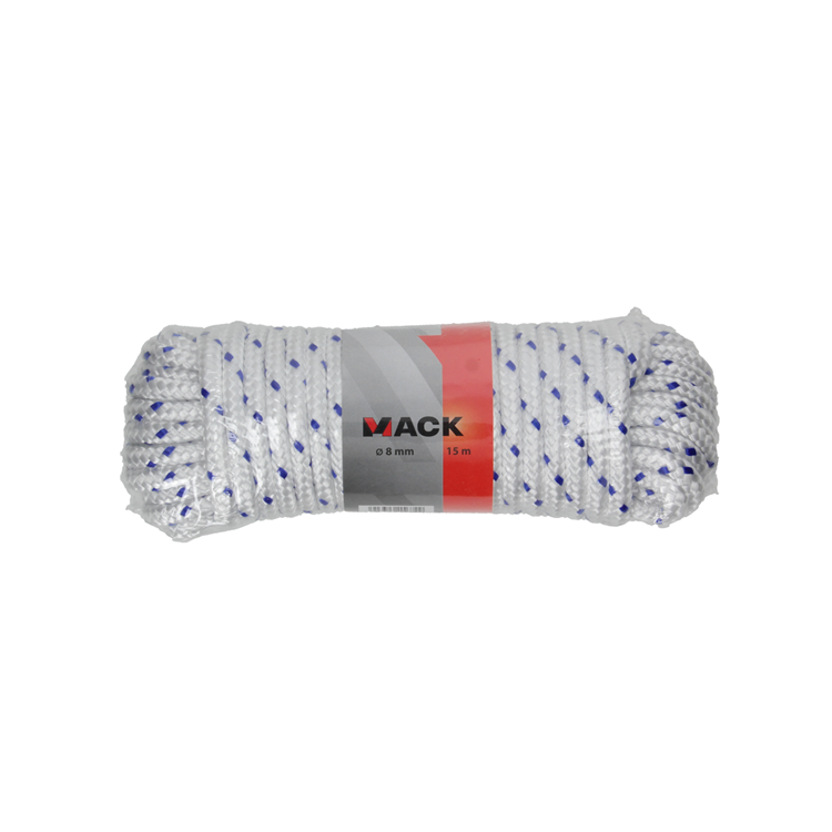 Load image into Gallery viewer, Mack 1013977 - pp gevlochten wit blauw streng8mm 15m | 5 stuks
