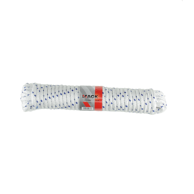Load image into Gallery viewer, Mack 1013978 - pp gevlochten wit blauw streng10mm 15m | 5 stuks