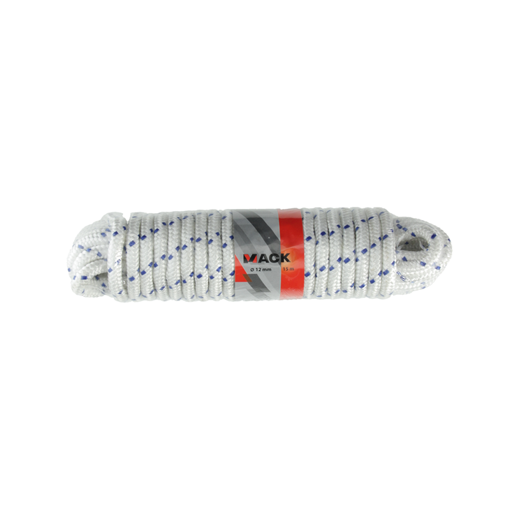 Load image into Gallery viewer, Mack 1013979 - pp gevlochten wit blauw streng12mm 15m | 5 stuks