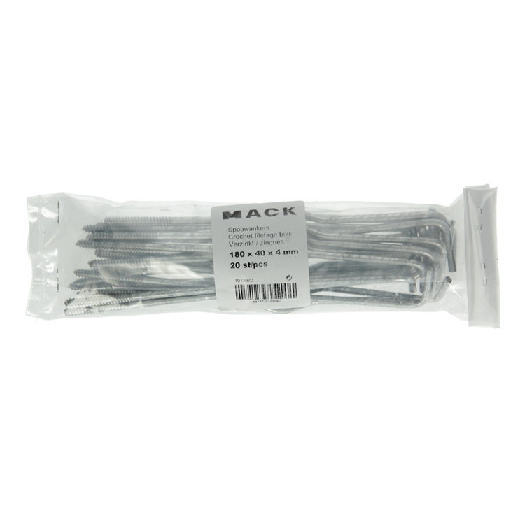 Load image into Gallery viewer, Mack 1013970 - 20 spouwankers verzinkt 180x40x4mm | 5 stuks