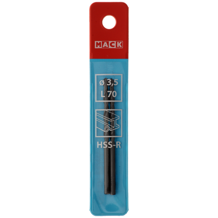 Load image into Gallery viewer, Mack 1018180 - universeelboor hss r ø 3,5 x 70 mm 2st | 5 stuks