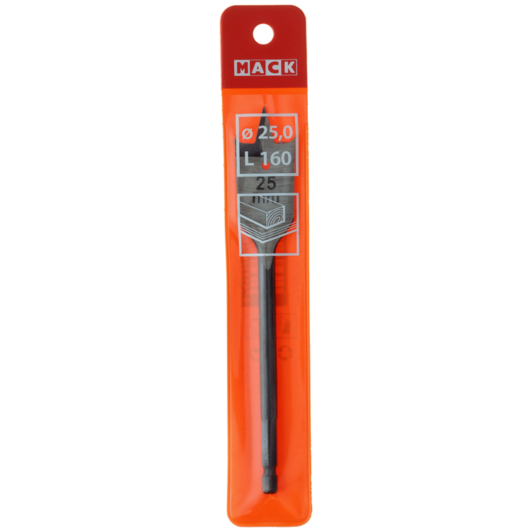 Load image into Gallery viewer, Mack 1018253 - platte houtboor din 7487 ø 25,0 x 160 mm | 5 stuks
