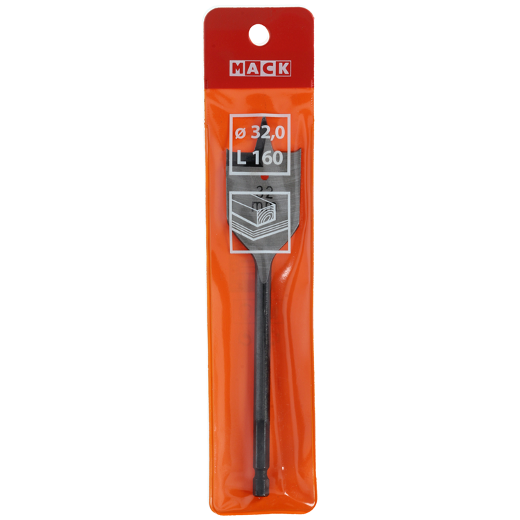 Load image into Gallery viewer, Mack 1018256 - platte houtboor din 7487 ø 32,0 x 160 mm | 5 stuks