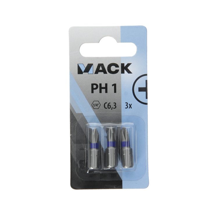 Load image into Gallery viewer, Mack 1018289 - schroefbit ph1 l25mm 3st | 5 stuks