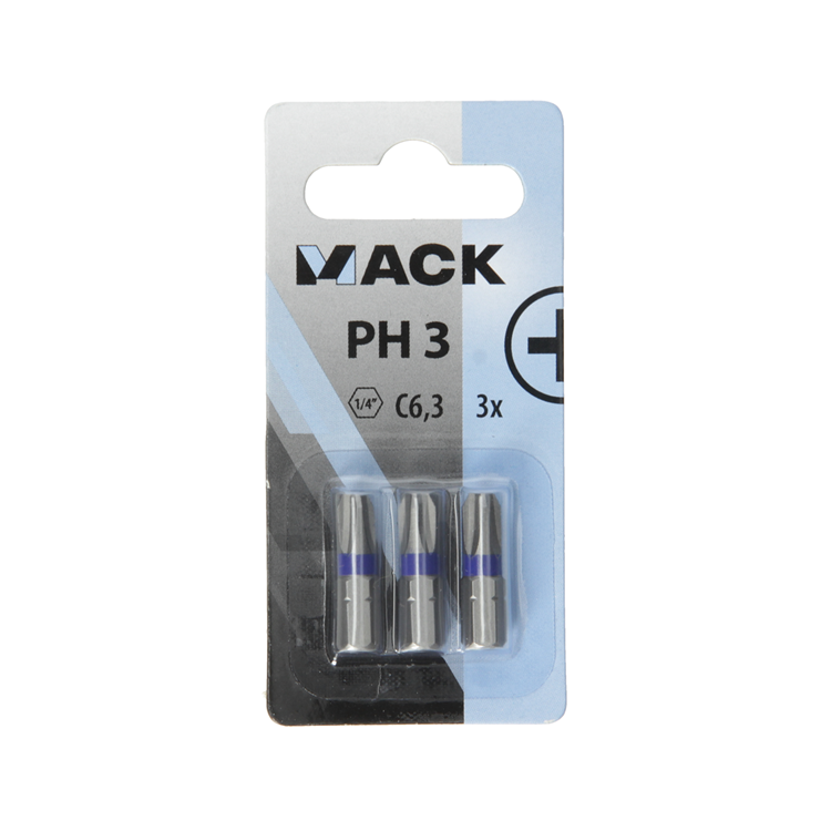Load image into Gallery viewer, Mack 1018291 - schroefbit ph3 l25mm 3st | 5 stuks