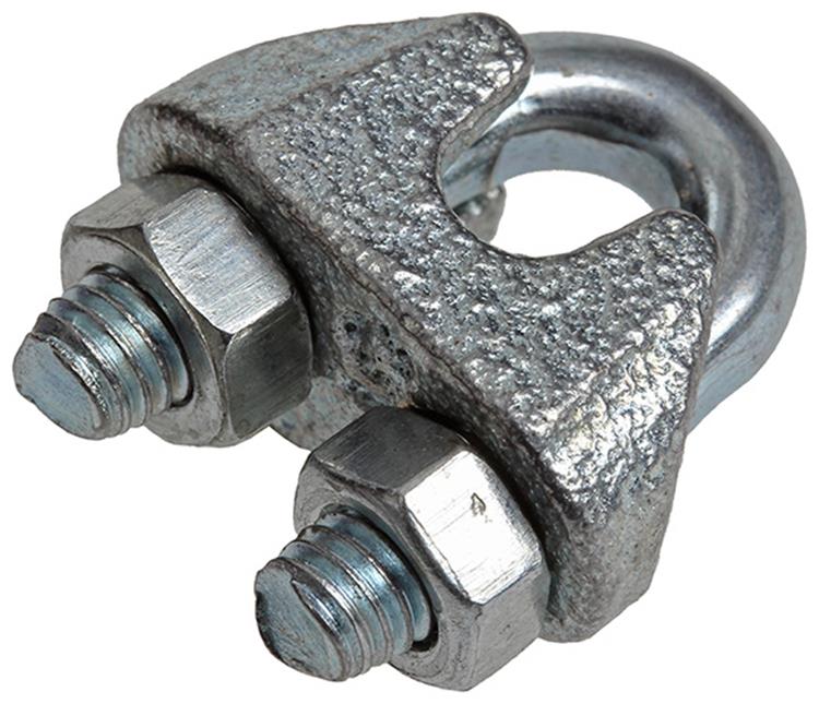 Load image into Gallery viewer, Mack 1008451 - 4 staaldraadklemmen 5mm verzinkt | 10 stuks