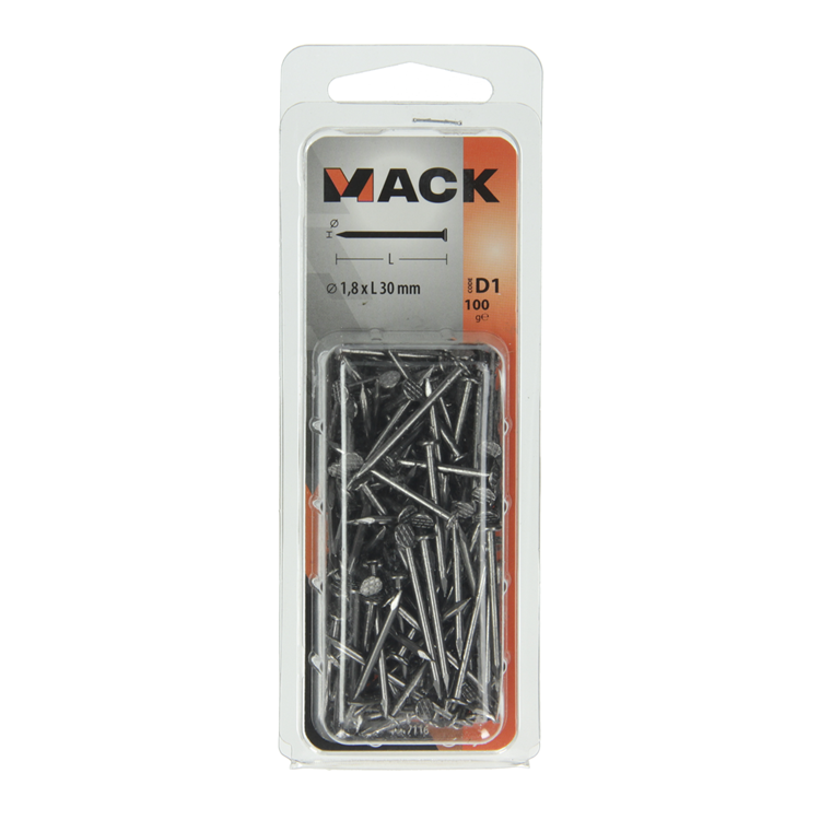 Load image into Gallery viewer, Mack 1017116 - nagel platte kop 100 gr 1,8 x 30 mm | 5 stuks