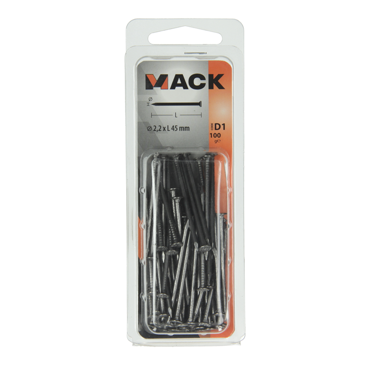 Load image into Gallery viewer, Mack 1017119 - nagel platte kop 100 gr 2,2 x 45 mm | 5 stuks