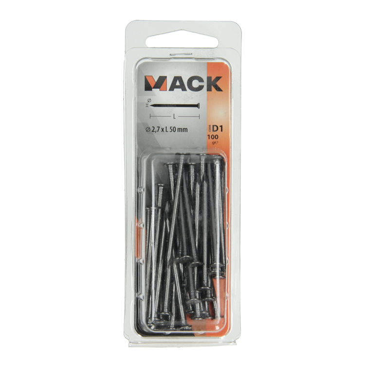 Load image into Gallery viewer, Mack 1017120 - nagel platte kop 100 gr 2,7 x 50 mm | 5 stuks