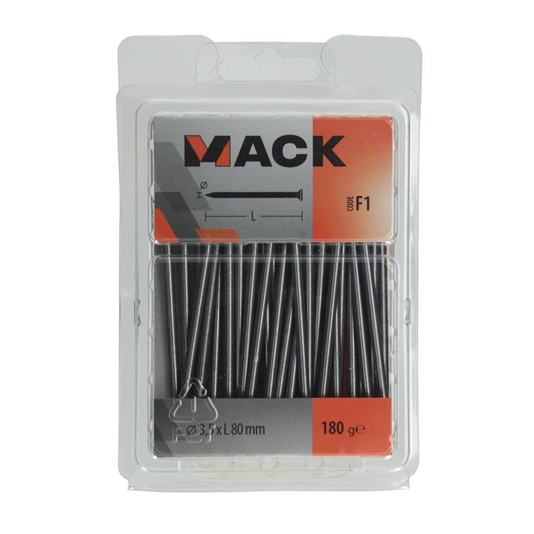Load image into Gallery viewer, Mack 1017125 - nagel platte kop 180 gr 3,5 x 80 mm | 5 stuks