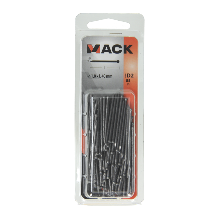 Load image into Gallery viewer, Mack 1017133 - fijne nagel ronde kop 85 gr 1,8 x 40 mm | 5 stuks
