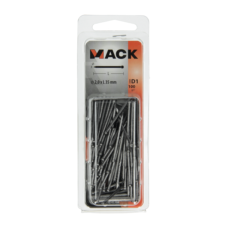 Load image into Gallery viewer, Mack 1017138 - nagel ronde kop 100 gr 2,0 x 35 mm | 5 stuks