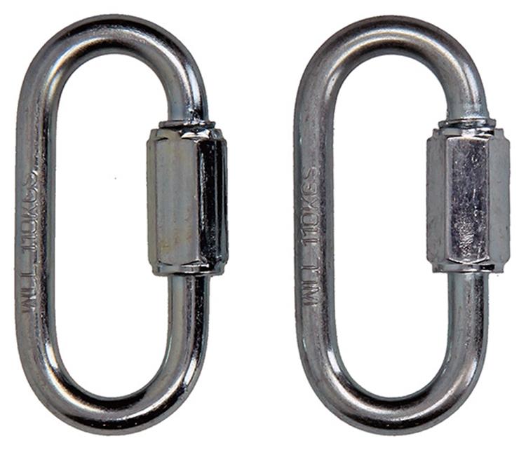 Load image into Gallery viewer, Mack 1008453 - 2 loze schakels + moer 5mm verzinkt | 10 stuks