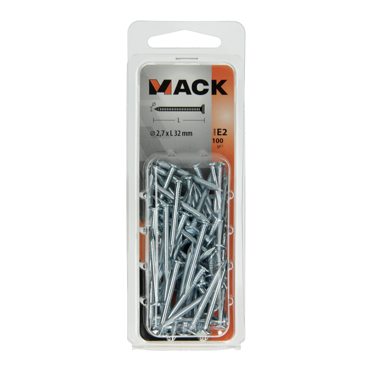 Load image into Gallery viewer, Mack 1017199 - gipsplaatnagel staal verzinkt 100 gr 2,7 x 32 mm | 5 stuks