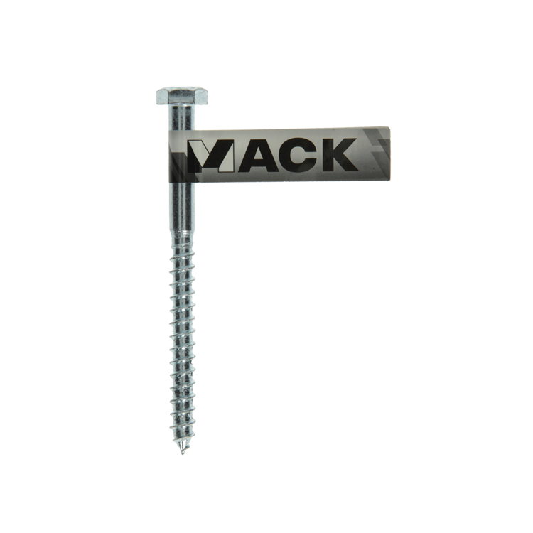 Afbeelding laden in galerijviewer, Mack 1017419 - houtdraadbout staal verzinkt 1 st 8 x 100 mm | 10 stuks