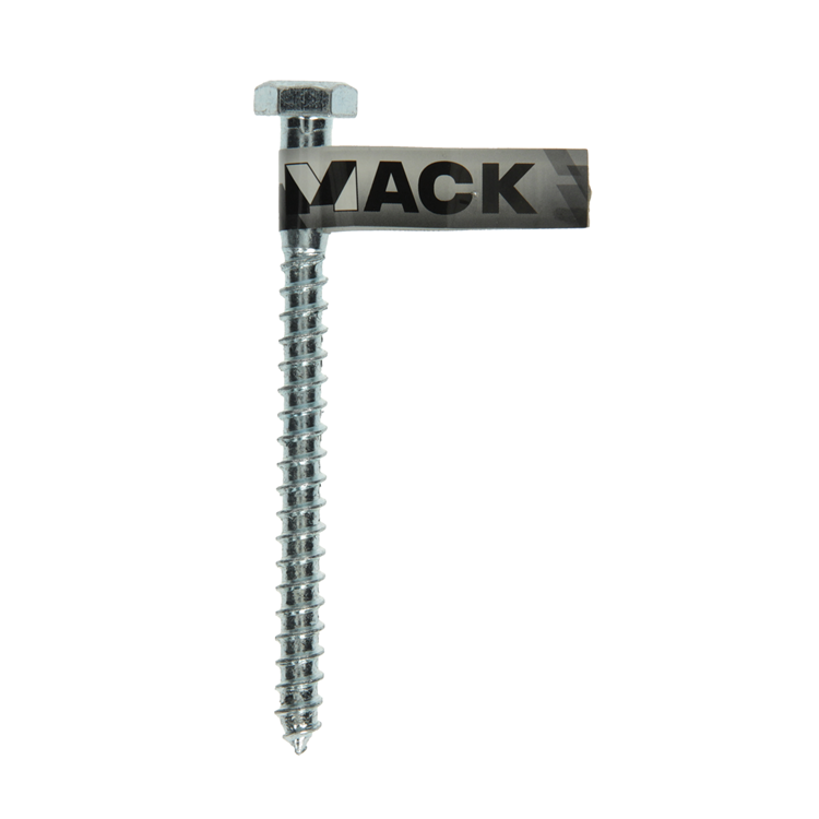 Afbeelding laden in galerijviewer, Mack 1017427 - houtdraadbout staal verzinkt 1 st 10 x 120 mm | 10 stuks