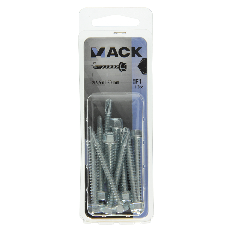 Load image into Gallery viewer, Mack 1017480 - zelfborende schroef zesk.kop verz. 13st 5,5 x 50 mm | 5 stuks