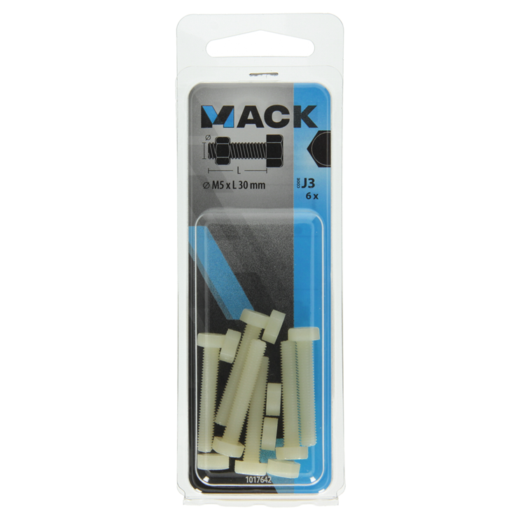 Load image into Gallery viewer, Mack 1017642 - tapbout + moer nylon 6 st m5 x 30 mm | 10 stuks