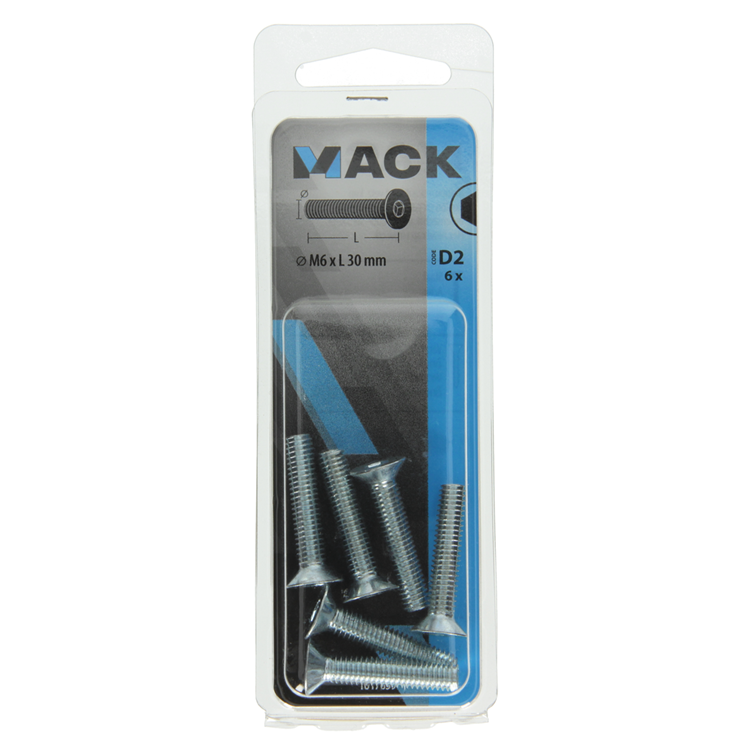 Load image into Gallery viewer, Mack 1017659 - binnenzeskant bout verz. kop verz. 6 st m6x30 | 10 stuks