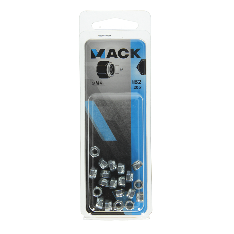 Load image into Gallery viewer, Mack 1017684 - zeskant borgmoer staal verzinkt 20 st m4 | 10 stuks