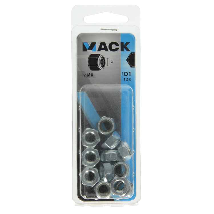 Load image into Gallery viewer, Mack 1017687 - zeskant borgmoer staal verzinkt 12 st m8 | 10 stuks