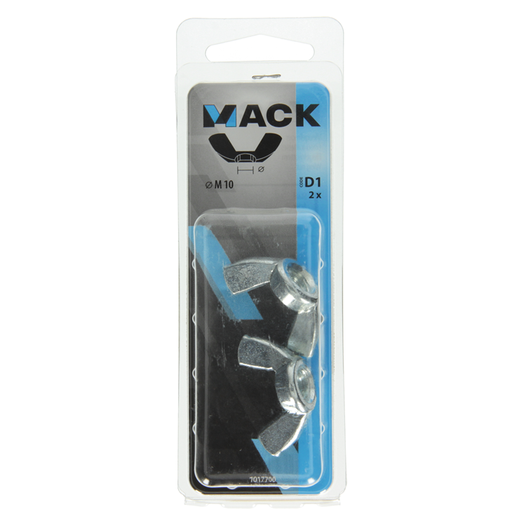 Load image into Gallery viewer, Mack 1017700 - vleugelmoer staal verzinkt 2 st m10 | 5 stuks