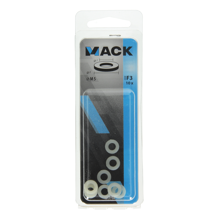 Load image into Gallery viewer, Mack 1017730 - sluitring nylon 10 st m5 | 10 stuks