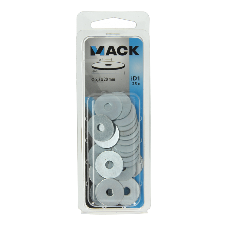 Load image into Gallery viewer, Mack 1017736 - carrosserie sluitring verzinkt25 st 5,2 x 20 mm | 10 stuks