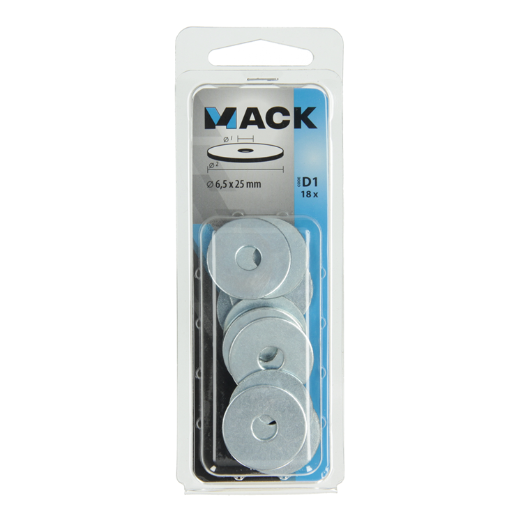 Load image into Gallery viewer, Mack 1017738 - carrosserie sluitring verzinkt18 st 6,5 x 25 mm | 10 stuks