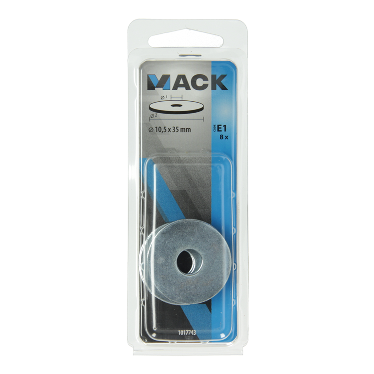 Load image into Gallery viewer, Mack 1017743 - carrosserie sluitring verzinkt8 st 10,5 x 35 mm | 10 stuks