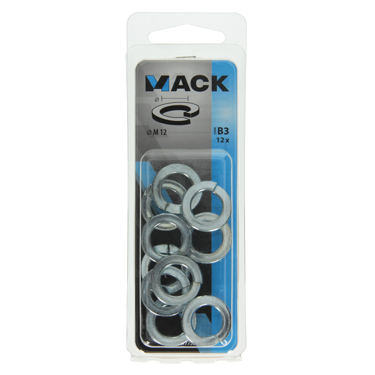 Load image into Gallery viewer, Mack 1017758 - veerring staal verzinkt 12 st m 12 | 10 stuks